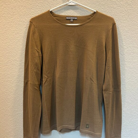 Anne Klein 100% Cashmere Long Sleeve Pullover Sweater - Picture 1 of 4